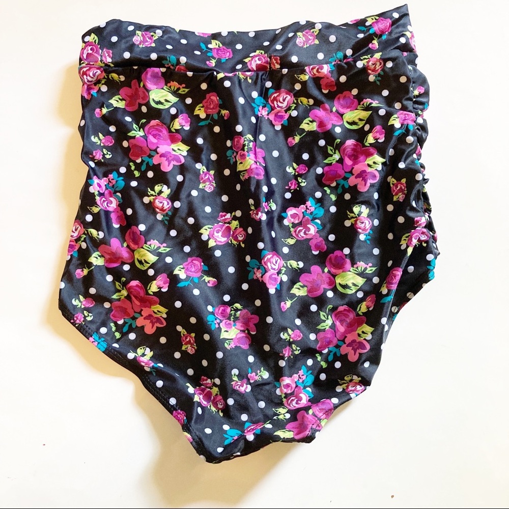 NWOT Black floral high waisted bikini 4XL - Picture 10 of 11